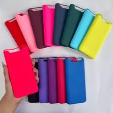 Capinha Para Samsung A80 / Capa Case Silicone Aveludada Colorida Forrada (CF26)