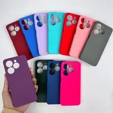 Capinha Para Infinix Smart 8 Pro / Spark Go 2024 / Capa Case Silicone Aveludada Colorida Forrada (CF26) (1)