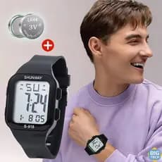 Relógio Digital Feminino À Prova D'Água Cronômetro De Pulso Led Original Esportivo