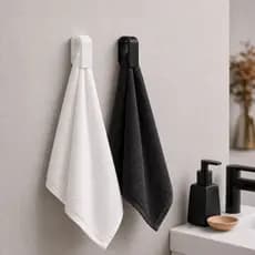 kit com 4 Ganchos porta  toalhas para banheiro luxo adesivo sem furos