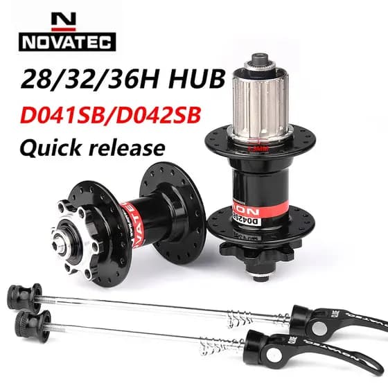 Novatec Hub D041SB D042SB 28/32/36 Buracos Vermelho Preto Cubos De Freio Do Cartão De Bicicleta 8/9/10/11 Velocidade
