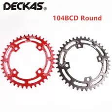 DECKAS 104BCD 40T/42T/44T/46T/48T/50T/52T Crown Mountain bike MTB Chainring Narrow Wide Chainwheel crankset BCD 104
