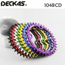 Deckas 104BCD Prato Pedaleiro Redondo Estreito Amplo Para Mountain bike Bicicleta 32T 34T 36T 38T