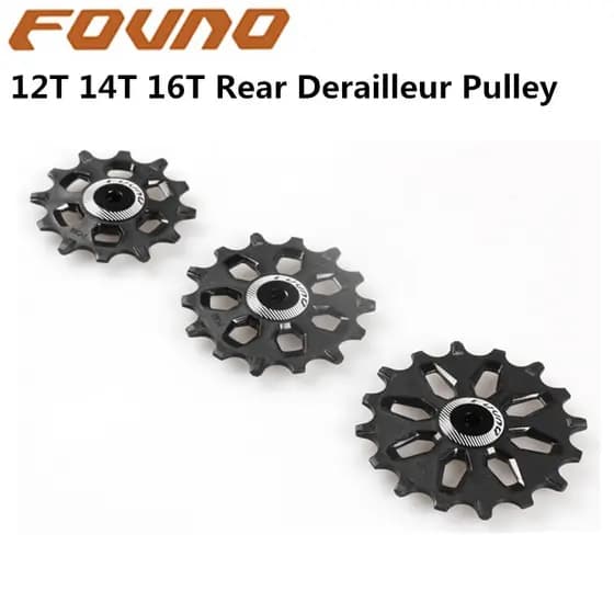 FOVNO 12T 14T 16T Conjunto Polia Desviador Traseiro Largo E Estreito Dente Guia Da Roda Suporte 7-12 Velocidades Para Shimano Sram MTB Road Bike