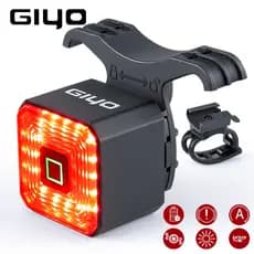 GIYO Luz De Bicicleta Inteligente Traseira Acessórios Com USB Recarregável Lâmpada De Freio De Sinal De Parada Automática Lanterna De Segurança LED