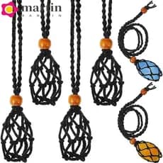 Suporte De Colar De Cristal MARTIN , Cabo Ajustável De Comprimento Trançado De Corda De Cera DIY