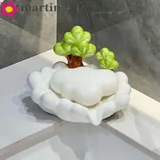 Recipiente De Drenagem De Sabão MARTIN , Suporte De Saboneteira Portátil Com Automática , Placa De Cerâmica Durável