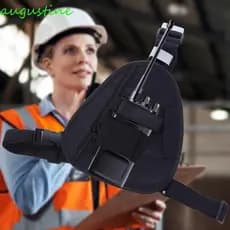 Bolsa Para Walkie Talkie AUGUSTINE , Pacote De Arnês De Peito De Rádio Ajustável De Tecido Oxford , Interfone De Equipam