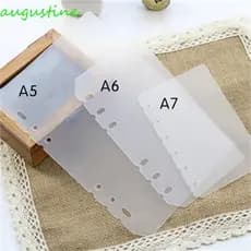 AUGUSTINE Divisor De Folhas Soltas Fosco 2 Peças Página De Placa A5 A6 A7 B5 A4 Organizador De Pasta De Papel Interno Tr