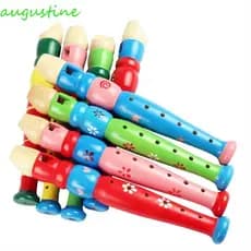 AUGUSTINE Flauta De Desenho Animado Colorida Aprendendo Brinquedo Musical Infantil Para Crianças Bebê De 20 Cm