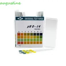 AUGUSTINE 100 Tiras De Papel De Teste De PH , Valor De 0-14 Indicador De Ácido Alcalino Profissional , Kit Litmus