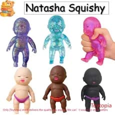 Novo Natasha Mole Bebê Macio Alívio Do Estresse Brinquedo Bonito Sensorial Fidget Squeeze Para Relaxar Da Ansiedade