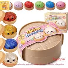 Squishies De Bolinho , Caixa De Brilho Gigante , Brinquedos Sensoriais Coloridos , Bola De Alívio De Estresse , Presente