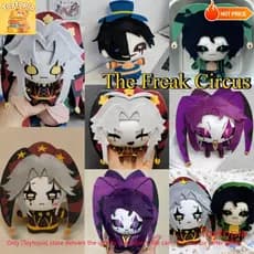 10CM O Anormal Circo Plushie Pierrot Arlequim Jester Algodão Boneca Chaveiro Macio Brinquedo De Pelúcia Bonito Presente