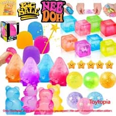 NeeDoh Swirl Nice Cube Gumdrop Fidget Toy Com Brinquedo Mole Super Sólido Nee Doh Squeeze Toys