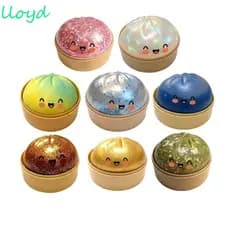 LLOYD Dumpling Squishes , Bolas Sensoriais Brilhantes Em Forma De Bolinho , Brinquedo Mole Macio Fofo De Arco-Íris Gigan