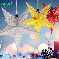 LLOYD Luzes Penduradas Decoração Lanterna De Papel Oca Pingente Casa Jardim DIY De Natal