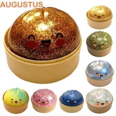 AUGUSTUS Dumpling Squishes , Bolas Sensoriais Brilhantes De Arco-Íris Gigante , Brinquedo Mole Macio Em Forma De Bolinho