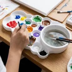 Bandeja De Pintura Em Aquarela ERICH1 , Paleta Profissional Reutilizável , Palete Portátil De Mistura De Cores DIY