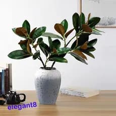Ramo De Árvore De Magnólia Simulado Elegante , Grande Planta Artificial Artesanal , Plantas Artificiais De 110 Cm
