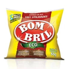 Esponja de Aço Bom Bril, bucha de lavar louça - Contém 8 uni