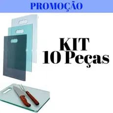 Atacado Kit 10 Tabuas De Vidro 8mm Para Cortes Churrasco Peixes Bater Bife Super Resistente