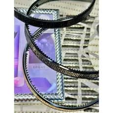 TIARA DE CABELO SIMPLES COR SORTIDA COM 4 FAIXA DE BRILHO