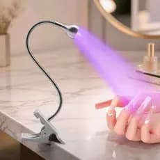 Luminária UV Ultravioleta De Mesa Com Garra Presilha Para Manicure