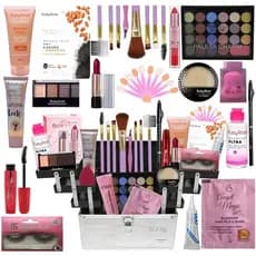 Kit Maquiagem Completo Sortido Com Pincéis