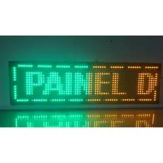 Painel Led 70x20cm Alto Brilho Colorido Bivolt USB 110 / 220v