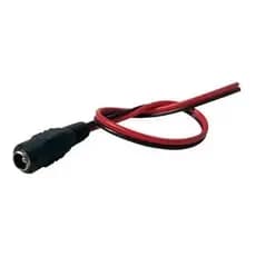 kit10 Cabo Rabicho Plug P4 Fêmea Cftv Fita Led Alarmes Câmeras
