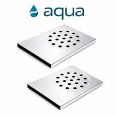 Kit 2 Ralos Pratic Inteligente Inox 14x10cm Box Banheiro Anti Entupimento
