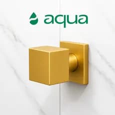 Acabamento de Registro Quadrado Dourado 100% Metal Gold Premium Padrão Deca