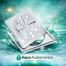 Tampa Ralo Banheiro Ralo de Banheiro Quadrado Inox Abre e Fecha Rotativo 10x10