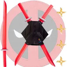 Kit 2 Katanas Grande Infantil De 64cm Brinquedo com suporte