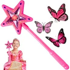 Varinha Mágica Infantil Com Luz E Som Fada Princesa Fantasia brinquedo