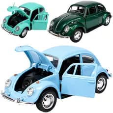Fusca Miniatura metal abre portas e capô cores RARAS com fricção modelo 2026