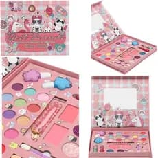 Paleta de Maquiagem  23 Itens em 1 cosméticos, sombra, esmaltes, pulseiras, batom Presentes infantil