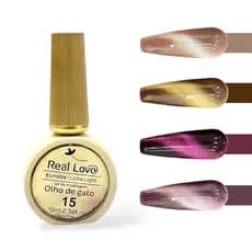 Esmalte Olho de Gato Real Love - Coleção Aura Magnetica 10ml (Unidade)