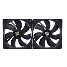Kit 2 Cooler Fan Ventoinha Gamer 120mm Preto Silencioso 1200RPM
