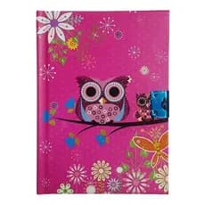 Diário infantil Caderno Com Chave E Cadeado 60 folhas com pauta 15x10,5cm