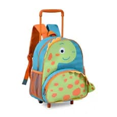 Mochila Carrinho Dinossauros Bolsa Escolar Infantil Masculina