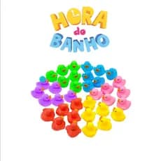 Brinquedo Hora do Banho Patinhos de Borracha
