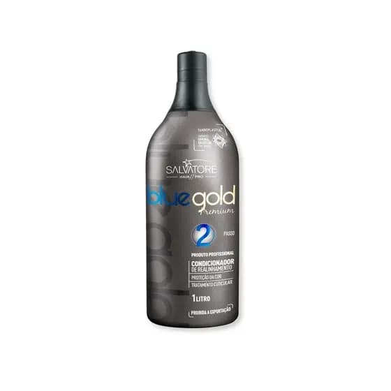 Condicionador  Salvatore BlueGold 1L Alinhador Liso Perfeito