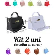 Bolsa Elegante Feminina Pequena Alça Transversal Promoção 2026 - Escolha as cores KIT com 2UN - Tote