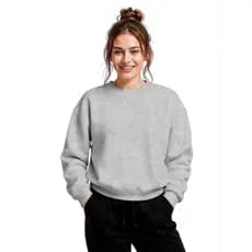 Moletom Feminino Liso Flanelado Careca Básico Blusa de Frio Outono Inverno Meia Estação Valor Promocional Lançamento