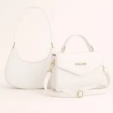 Conjunto de Bolsas Femininas Elegantes Kit com 2 Unidades 1 Bolsa Meia Lua + 1 Bolsa Tote