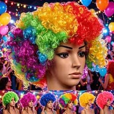 ASALOOG PERUCA CABELO SÍNTETICO CARNAVAL ARTIGO DE FESTA C-41013