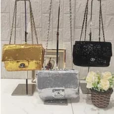 ASALOOG Bolsa Festa Brilho Luxuosas Balada Casamento Transversal e de ombro LP-01 / LP -07