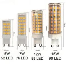 5/10/15/20 Lampada Led Halopim G9 Led Para Lustre Arandela 110v/220v 5W 7W 12W 15W